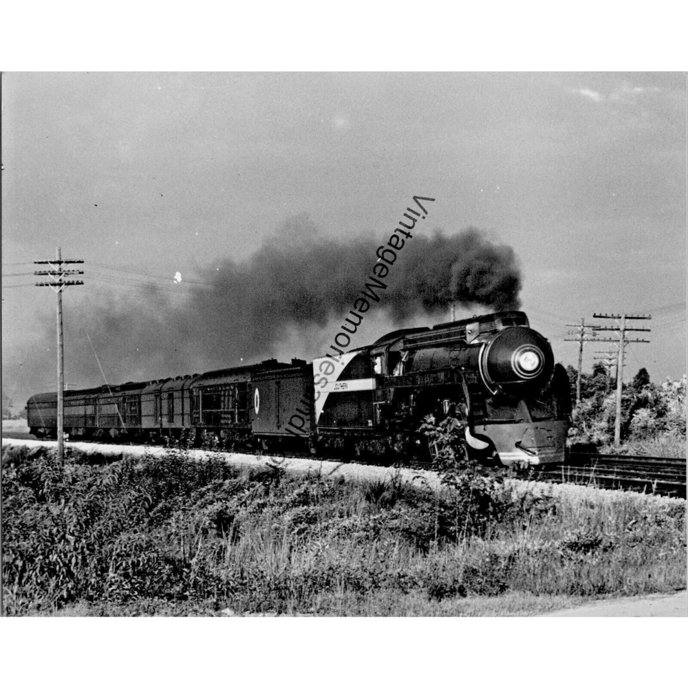 VTG 1951 Southern‎ Steam Locomotive Engine, Neav Lulu, GA. 8"x10 Real Photo T1-1